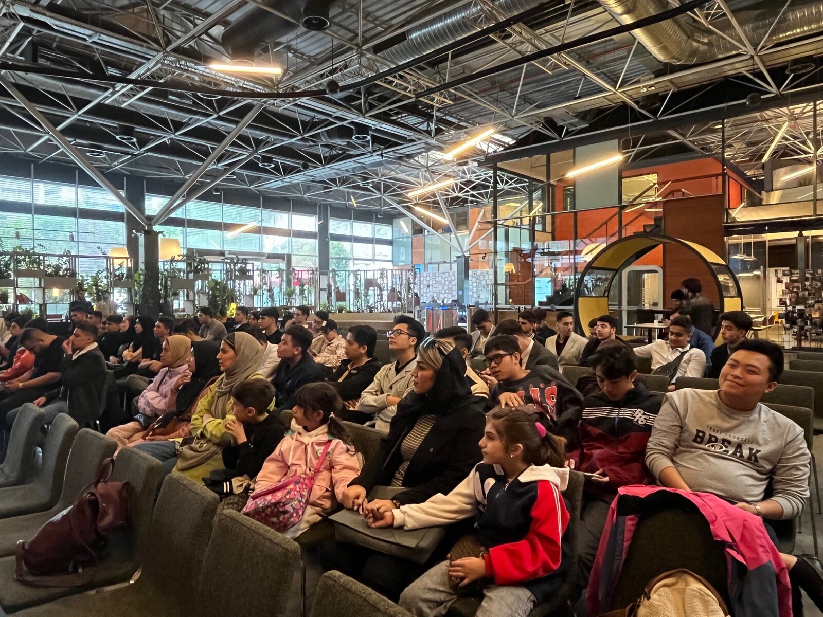 Participants attending an innovation community session